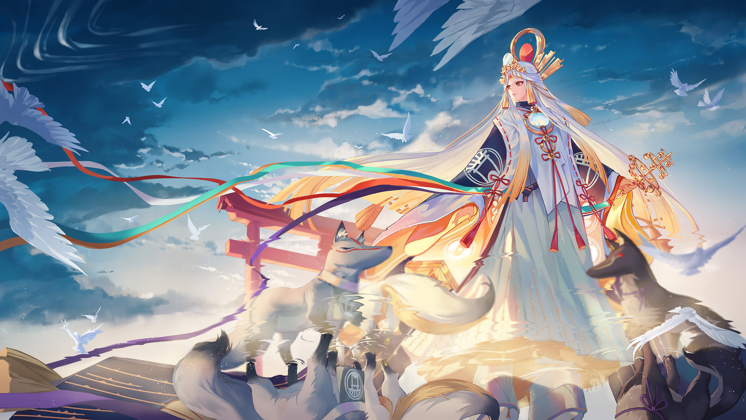 阴阳师高清电脑壁纸 绮幻庭院的绝美视界